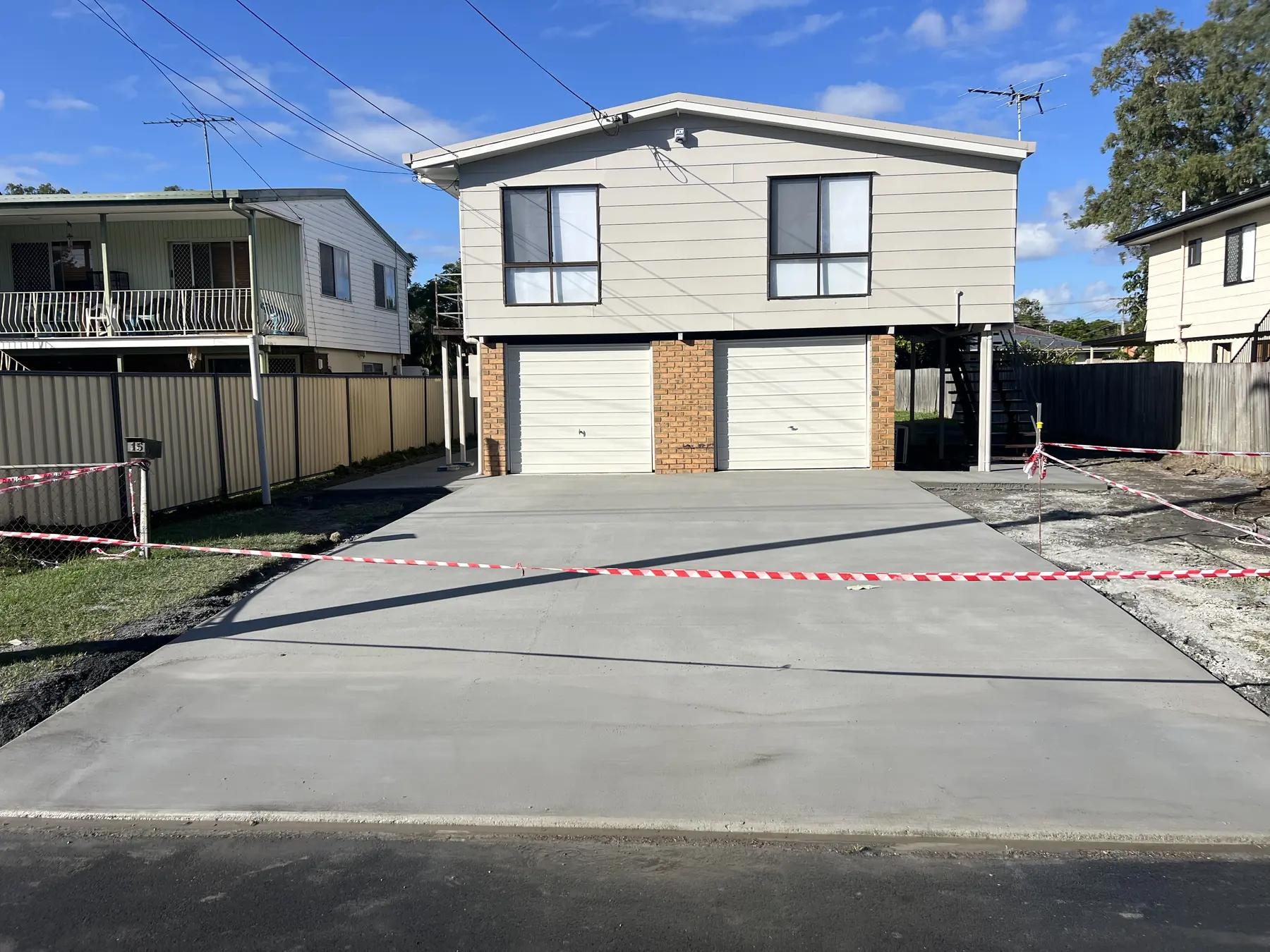 A concrete driveways job by Bunce Concrete