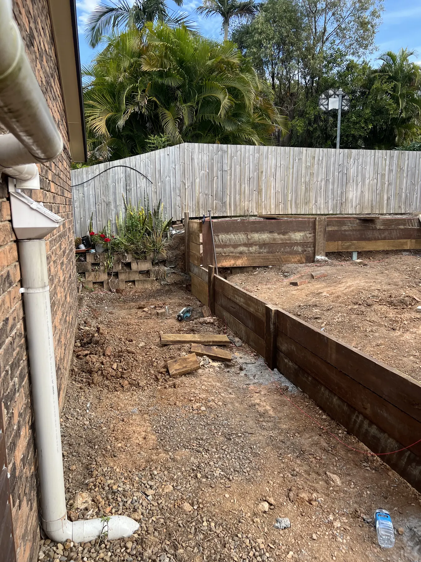 A retaining walls & foundations job by Bunce Concrete