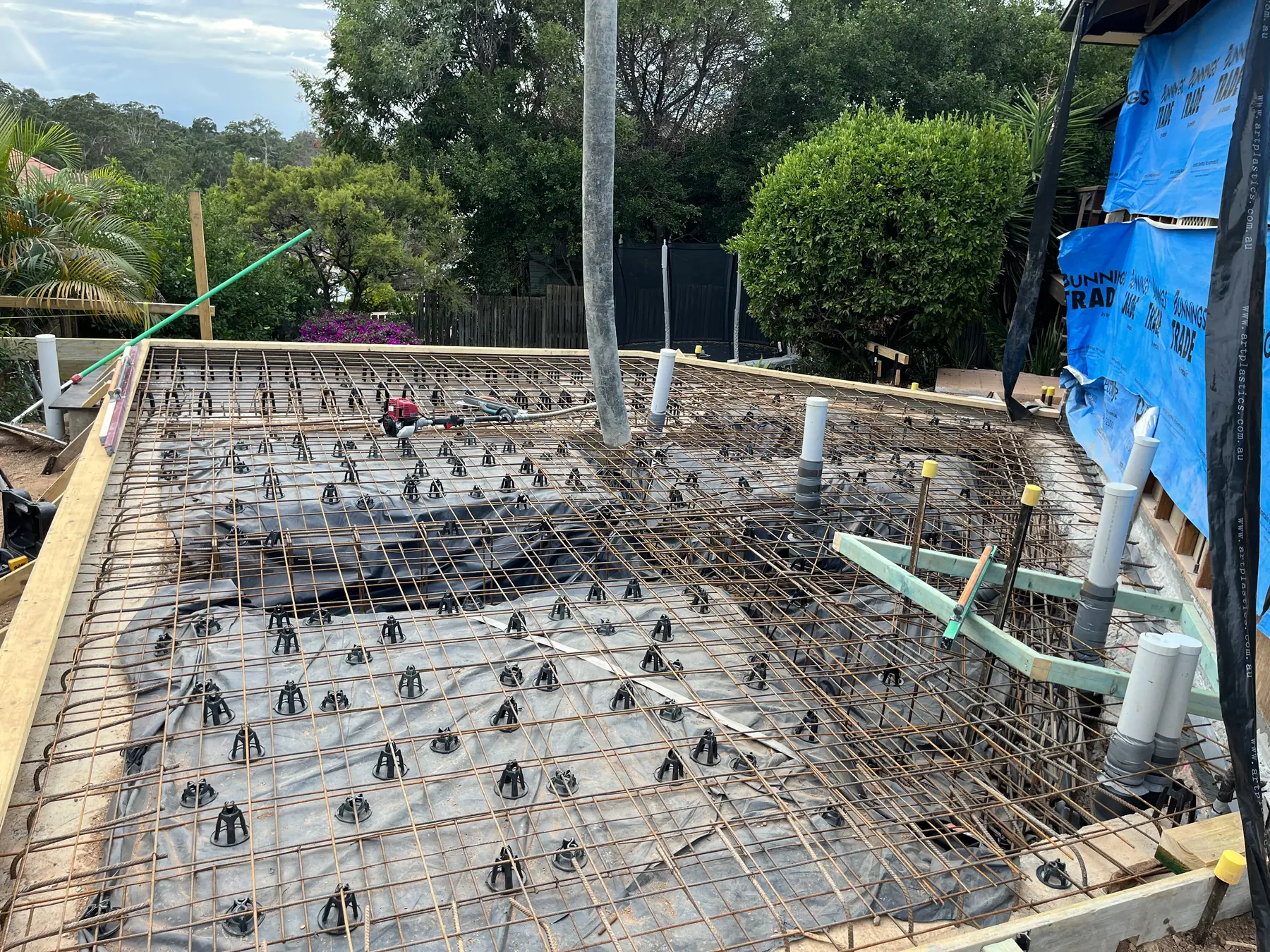 A extensions & new builds job by Bunce Concrete